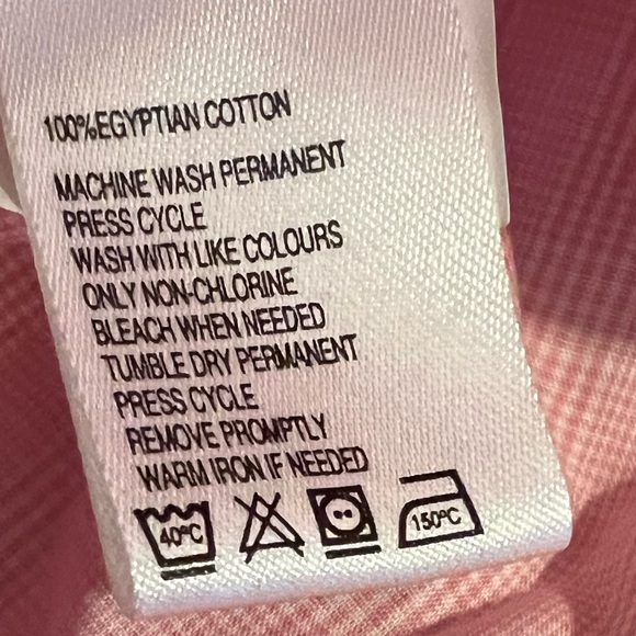 Black Brown 1826 Mens Pink 80's 2-Ply Slim Fit Button Down Shirt - Picture 6 of 6